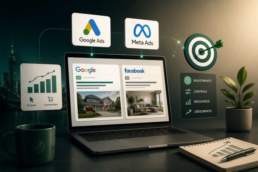 O que é tráfego pago: como funciona o Google Ads, Meta Ads e quanto custa começar