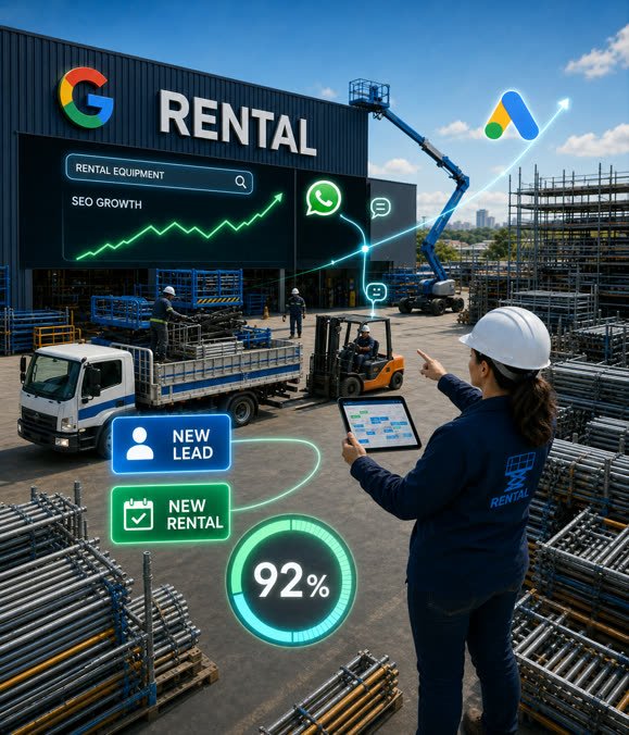 Marketing digital para locadora de equipamentos de construção